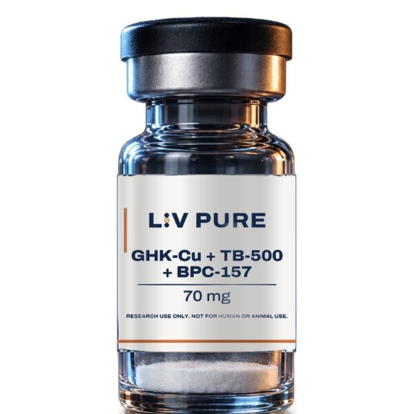Liv Pure ghk cu tb 500 bpc 157 70 mg research vial, research use only label