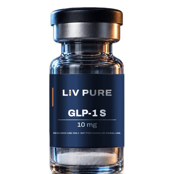 Liv Pure GLP-1 S 10 mg research vial, lyophilized powder